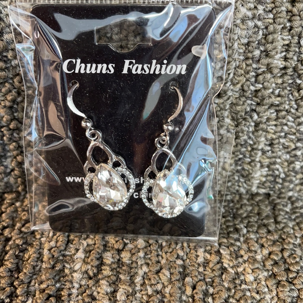 New-Costume Diamond Drop Earrings